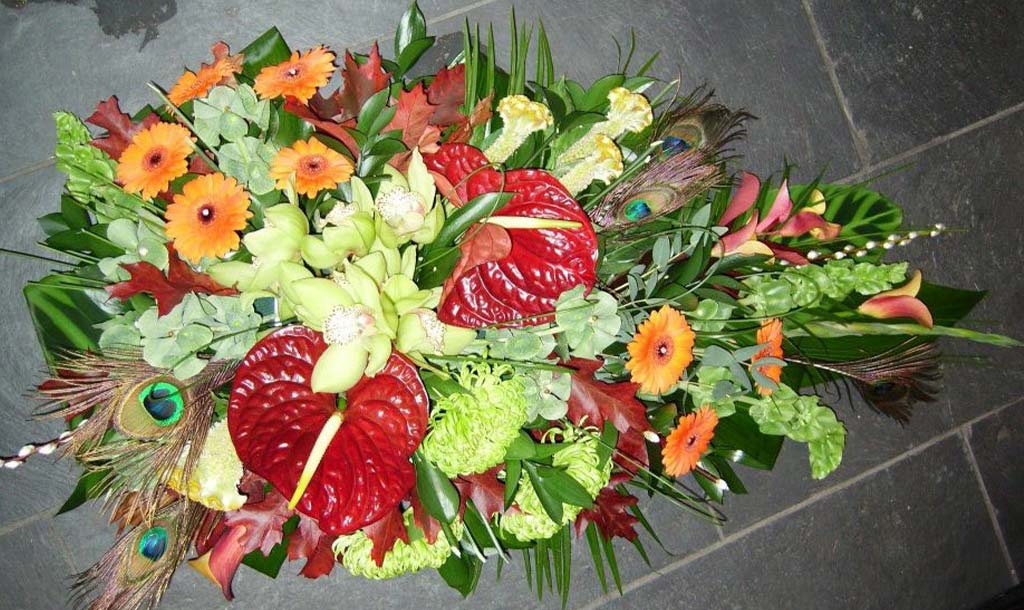 Exotic Spray Funeral Flowers